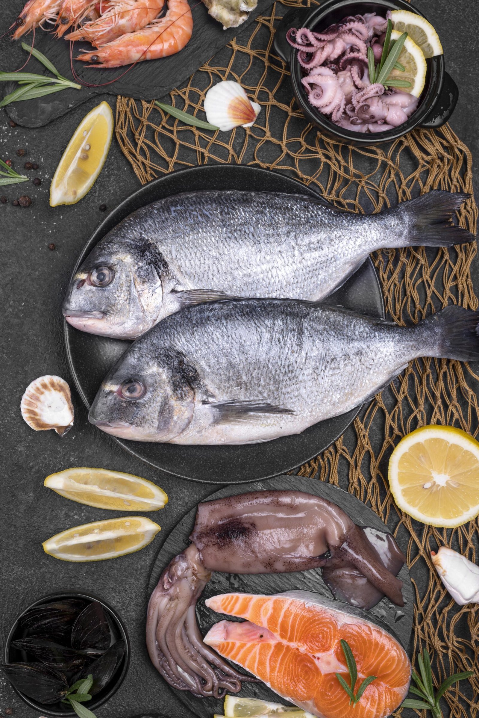 Pescado en la costa brava
